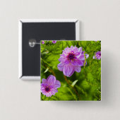 Fantasy Pink Dahlia Button (Vorne & Hinten)