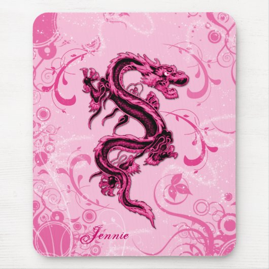 Fantasy Pink Dragonmouse Pad Mousepad (Vorne)