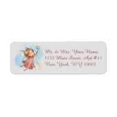 Fantasy Pink Fairy Light Gray Address Labels (Vorne)