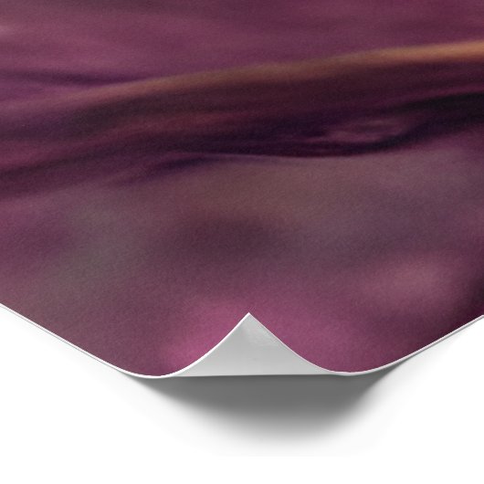 Fantasy Pink Fluffy Kawaii Owl Poster (Ecke)