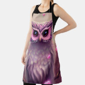 Fantasy Pink Fluffy Kawaii Owl Schürze (InSitu)