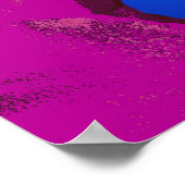 Fantasy Pink Horse Face Poster (Ecke)