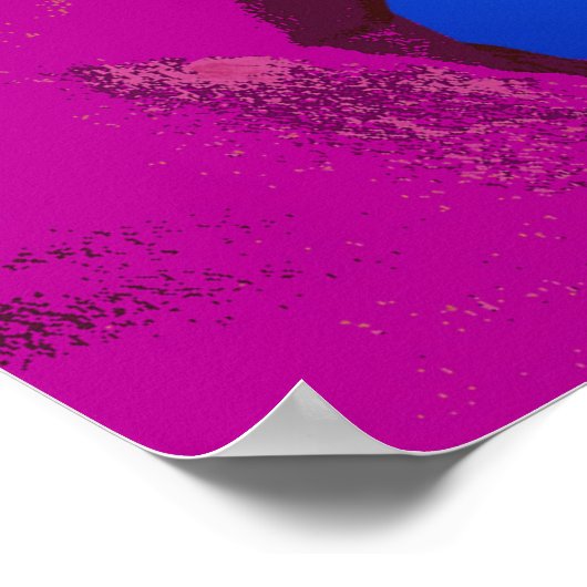 Fantasy Pink Horse Face Poster (Ecke)