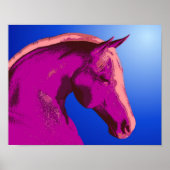 Fantasy Pink Horse Face Poster (Vorne)