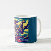 Fantasy Pirate Anime - Holzschnitt 1 Kaffeetasse (VorderseiteRechts)