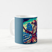 Fantasy Pirate Anime - Holzschnitt 2 Kaffeetasse (Vorderseite Links)
