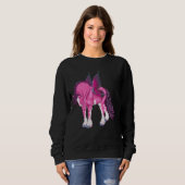 Fantasy Pixie Fairy Clydesdale Pferd Sweatshirt (Vorne ganz)