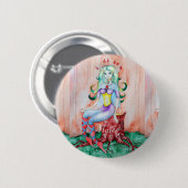 Fantasy Pixie Fairy Thunder_Cove Button (Vorne & Hinten)