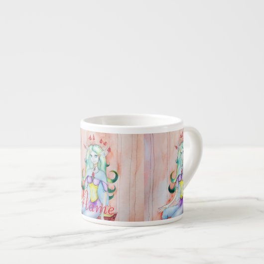 Fantasy Pixie Fairy Thunder_Cove Espressotasse (Vorderseite Rechts)