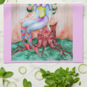 Fantasy Pixie Fairy Thunder_Cove Geschirrtuch (Gefaltet)