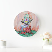 Fantasy Pixie Fairy Thunder_Cove Große Wanduhr (Zuhause)