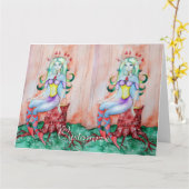 Fantasy Pixie Fairy Thunder_Cove Karte (Gelbe Blume)