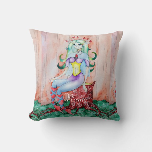 Fantasy Pixie Fairy Thunder_Cove Kissen (Vorderseite)