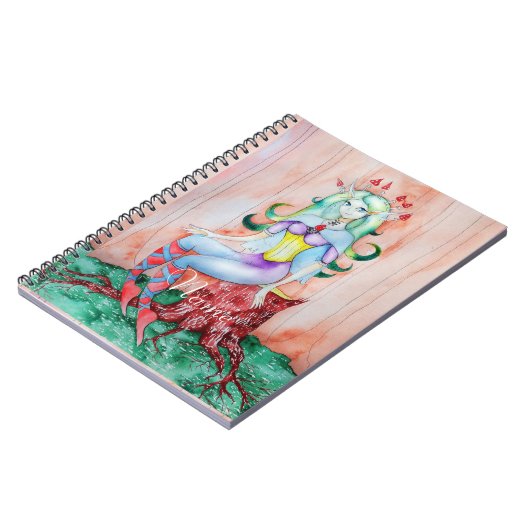 Fantasy Pixie Fairy Thunder_Cove Notizblock (Linke Seite)