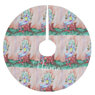 Fantasy Pixie Fairy Thunder_Cove Polyester Weihnachtsbaumdecke