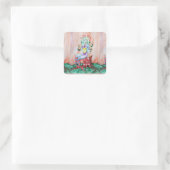 Fantasy Pixie Fairy Thunder_Cove Quadratischer Aufkleber (Tasche)
