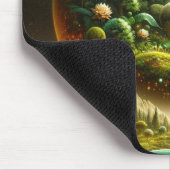 Fantasy-Planet – Magische kosmische Natur Mousepad (Ecke)