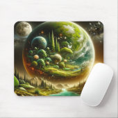 Fantasy-Planet – Magische kosmische Natur Mousepad (Mit Mouse)