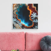 Fantasy Plume Agate Canvas Print Leinwanddruck (Insitu (Wohnzimmer))