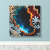 Fantasy Plume Agate Canvas Print Leinwanddruck (Insitu (Holzboden))