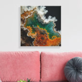 Fantasy Plume Agate Canvas Print Leinwanddruck (Insitu (Wohnzimmer))