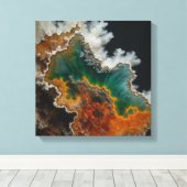 Fantasy Plume Agate Canvas Print Leinwanddruck (Insitu (Holzboden))