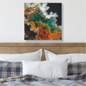 Fantasy Plume Agate Canvas Print Leinwanddruck (Insitu (Schlafzimmer))