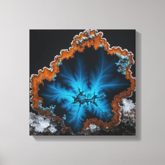 Fantasy Plume Agate Canvas Print Leinwanddruck (Vorderseite)