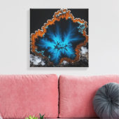 Fantasy Plume Agate Canvas Print Leinwanddruck (Insitu (Wohnzimmer))