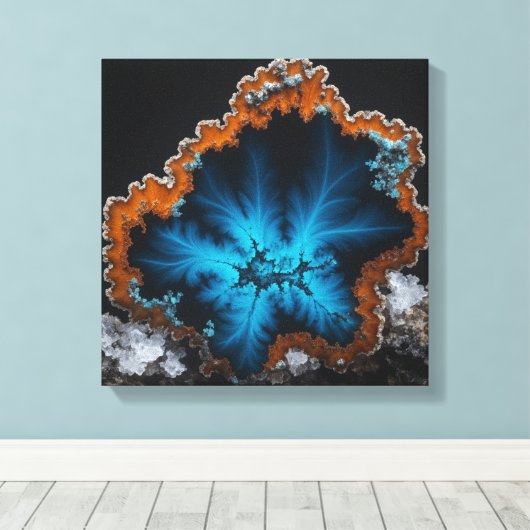 Fantasy Plume Agate Canvas Print Leinwanddruck (Insitu (Holzboden))