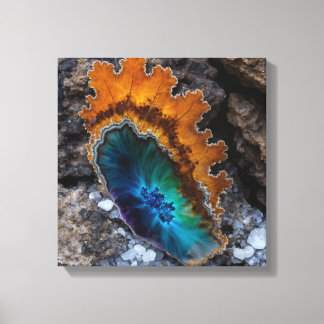 Fantasy Plume Agate Canvas Print Leinwanddruck