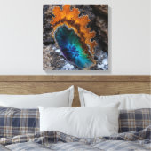 Fantasy Plume Agate Canvas Print Leinwanddruck (Insitu (Schlafzimmer))