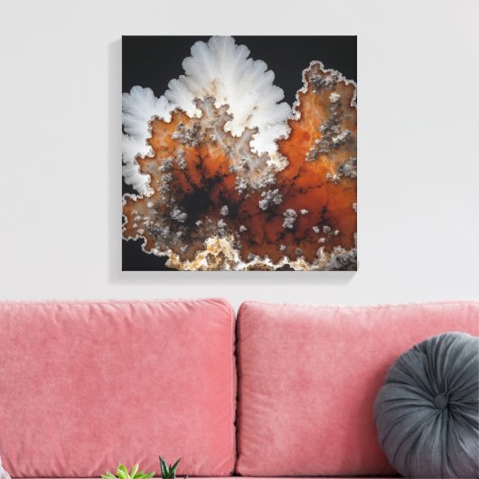 Fantasy Plume Agate Canvas Print Leinwanddruck (Insitu (Wohnzimmer))