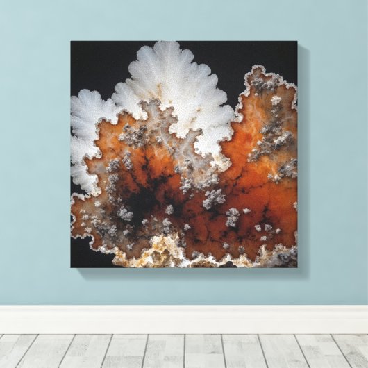 Fantasy Plume Agate Canvas Print Leinwanddruck (Insitu (Holzboden))