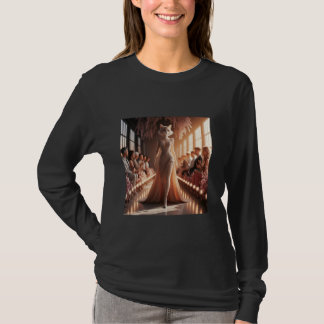 Fantasy-Podium schöne Katze T-Shirt