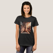 Fantasy-Podium schöne Katze T-Shirt (Vorne ganz)