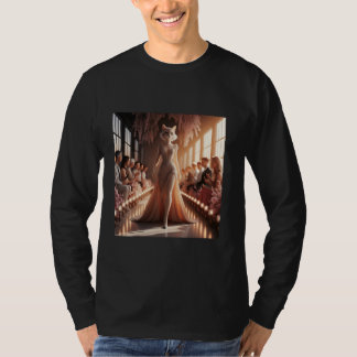 Fantasy-Podium schöne Katze T-Shirt