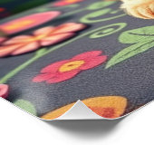 Fantasy Poodle Puppy Art Poster (Ecke)