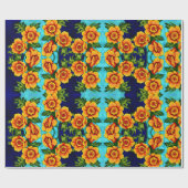 Fantasy Poppies Geschenkpapier (Flach)