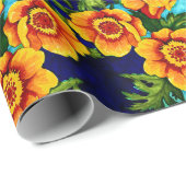 Fantasy Poppies Geschenkpapier (Rolleneckpunkt)