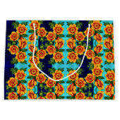 Fantasy Poppies Medium Geschenktasche Große Geschenktüte (Vorderseite)