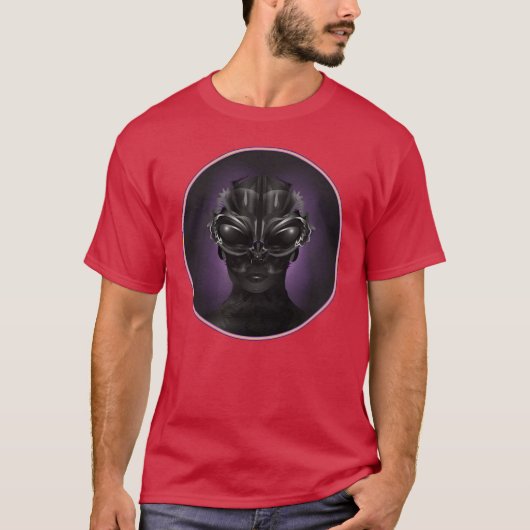 Fantasy-Portrait eines erdrählichen Wesens T-Shirt (Vorderseite)