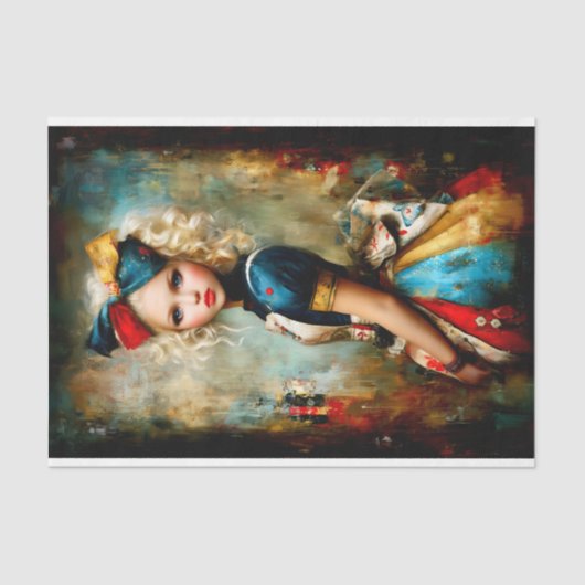 Fantasy Portrait of a Modern Alice DY7L Decoupage Seidenpapier (Vorderseite)
