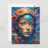 Fantasy Portrait Postkarte (Vorne/Hinten)