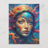 Fantasy Portrait Postkarte (Vorderseite)