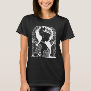 Fantasy-Post-Punk-Keltischer-Stammes-Batcave-Mädch T-Shirt