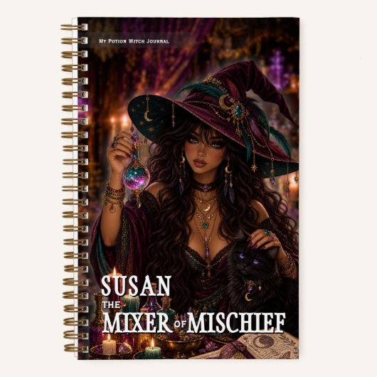 Fantasy-Potion-Mixer-Notizbuch Notizblock (Vorderseite)
