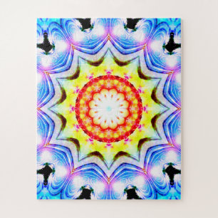Fantasy Priest Magial Magial Vibrannt Mandela Puzzle
