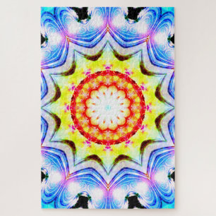 Fantasy Priest Magial Magial Vibrannt Mandela Puzzle