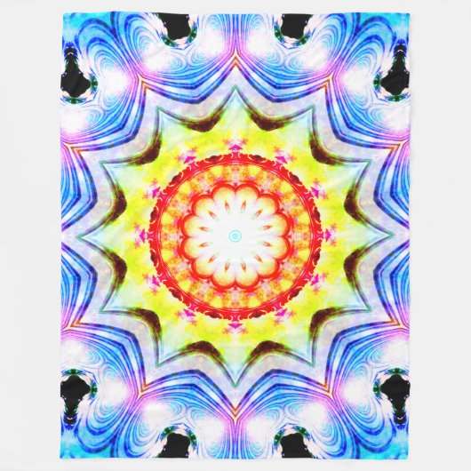 Fantasy Priest Magical Magical Vibranno Mandela Fleecedecke (Vorderseite)